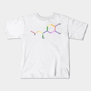 Adrenaline Rainbow Molecule Chemistry Kids T-Shirt